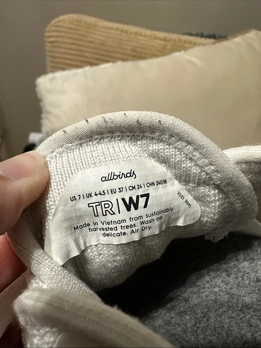 allbirds Women's White Knit Lace-Up Sneakers
